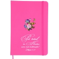 Notepad roz A5 personalizat, Pot totul in Hristos!