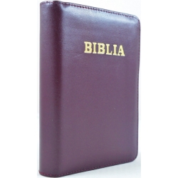 Biblie piele medie lux, nuanta visina putreda