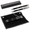 Set de scris negru in husa asortata