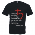 Tricou inscriptionat Credinta, nadejdea, dragoste...