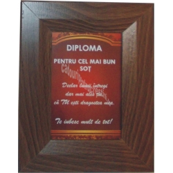 Diploma eleganta  pentru cel mai bun sot! 