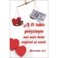 Felicitare A6, A fi iubit pretuieste mai mult decat...