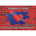 Sticker Psalmi 51.10 - Zideste in mine o inima curata, Dumnezeule!